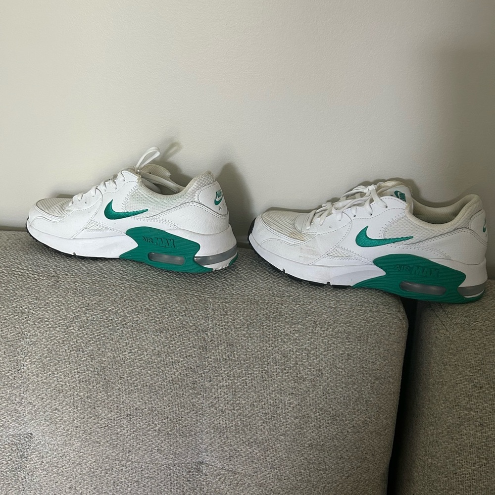 Nike White and Aqua Athletic Shoes